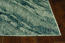 Rugs Patio Rugs - 47" X 31" X 0.'25" Grey/Teal Polypropylene Rug HomeRoots