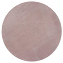Rugs Pink Rug - 8' Round Polyester Rose Pink Area Rug HomeRoots