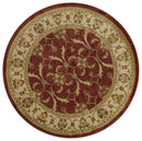 Rugs Red Area Rugs - 23" X 35" X 0.'5" Red/Ivory Polypropylene Rug HomeRoots