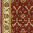 Rugs Red Area Rugs - 63" X 63" X 0.'5" Red/Ivory Polypropylene Rug HomeRoots