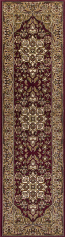 Rugs Red Area Rugs - 9'10" X 13'2" Polypropylene Red/Beige Area Rug HomeRoots