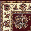 Rugs Red Area Rugs - 9'10" X 13'2" Polypropylene Red/Ivory Area Rug HomeRoots