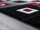 Rugs Red Rug - 31" x 88" x 0.5 Red Olefin/Polypropylene Mat Rug HomeRoots