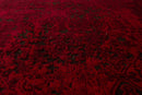 Rugs Red Rug - 63" x 84" x 0.43" Red Polypropylene/Polyester Area Rug HomeRoots