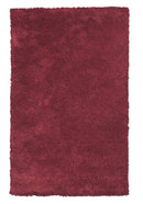 Rugs Red Rug - 7'6" X 9'6" Polyester Red Area Rug HomeRoots