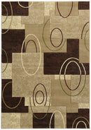 Rugs Room Size Rugs - 94" x 126" x 0.47" Beige Polypropylene Oversize Rug HomeRoots