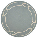 Rugs Round Area Rugs 7' Round UV-treated Polypropylene Spa Area Rug 4109 HomeRoots