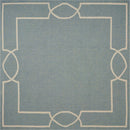 Rugs Round Area Rugs 7' Square UV-treated Polypropylene Spa Area Rug 4110 HomeRoots