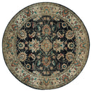 Rugs Round Area Rugs 94" x 94" x 0.37" Walnut Olefin Frieze Round Rug 9703 HomeRoots