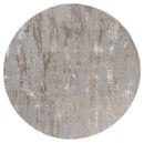 Rugs Round Area Rugs 94" x 94" x 0.39" Wheat Polyester/Olefin Round Rug 7966 HomeRoots