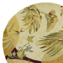 Rugs Round Rugs - 5'6" Round Wool Coral/Ivory Area Rug HomeRoots