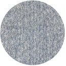 Rugs Round Rugs - 6' Round Polyester Slate Heather Area Rug HomeRoots