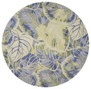 Rugs Round Rugs - 7'6" Round Wool Blue/Green Area Rug HomeRoots
