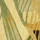 Rugs Round Rugs - 7'6" Round Wool Ivory/Teal Area Rug HomeRoots