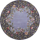 Rugs Round Rugs - 7'6" Round Wool Lavender Area Rug HomeRoots