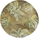 Rugs Round Rugs - 7'6" Round Wool Moss Area Rug HomeRoots