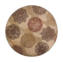 Rugs Round Rugs - 7'7" Round Polypropylene Sage Area Rug HomeRoots
