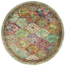 Rugs Round Rugs 94" x 94" x 0.31" Multi Olefin/Polyester Round Rug 917 HomeRoots