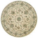 Rugs Round Rugs - 94" x 94" x 0.39" Bone Polyester Round Rug HomeRoots