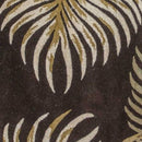 Rugs Round Wool Rug - 7'6" Round Wool Espresso Area Rug HomeRoots