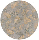 Rugs Round Wool Rug - 7'6" Round Wool Grey Area Rug HomeRoots