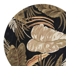 Rugs Round Wool Rug - 7'6" Round Wool Midnight Area Rug HomeRoots