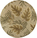 Rugs Round Wool Rug - 7'6" Round Wool Sand Area Rug HomeRoots