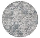 Rugs Rug Store 39" X 59" X 0.'25" Teal Polyester / Viscose Rug 5132 HomeRoots