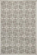 Rugs Rug Store 5'3" x 7'7" UV-treated Polypropylene Grey Area Rug 4071 HomeRoots