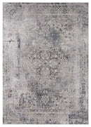 Rugs Rug Store 6 x 86" x 0.39" Grey Viscose/Polyester Area Rug 6811 HomeRoots