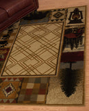 Rugs Rug Store - 6 x 86" x 0.4" Natural Polypropylene Area Rug HomeRoots