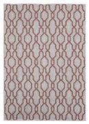 Rugs Rug Store 63" x 90" x 0.04" Terracotta Polypropylene Area Rug 6903 HomeRoots