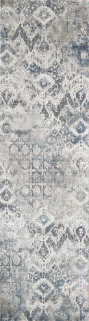 Rugs Rug Store 63" X 91" X 0.'25" Teal Polyester / Viscose Rug 5133 HomeRoots