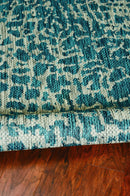 Rugs Rug Store - 63" X 91" X 0.'25" Teal Polypropylene Rug HomeRoots