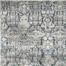 Rugs Rug Store - 91" X 91" X 0.'25" Teal Polyester / Viscose Rug HomeRoots