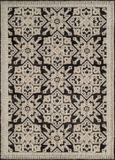 Rugs Rugs 94" x 126" x 0.39" Onyx Polyester Oversized Rug 8069 HomeRoots