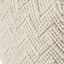 Rugs Rugs For Sale - 18" x 18" Wool Ivory Pouf HomeRoots