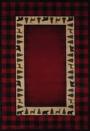 Rugs Rugs For Sale 23" x 88" x 0.45" Crimson Polypropylene Runner Rug 9323 HomeRoots