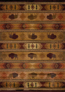 Rugs Rugs For Sale 23" x 88" x 0.45" Lodge Polypropylene Runner Rug 9343 HomeRoots