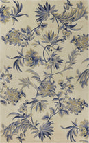 Rugs Rugs For Sale 3'3" x 5'3" Wool Ivory/Blue Area Rug 2724 HomeRoots