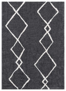 Rugs Rugs Near Me 39" x 59" x 1.2" Smoke Microfiber Polyester Mat Rug 1556 HomeRoots
