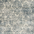 Rugs Rugs USA - 3'3" x 4'7" Viscose Ivory/Blue Area Rug HomeRoots