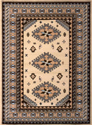 Rugs Rugs USA 33" x 39" x 0.31" Ivory Polypropylene Accent Rug 8722 HomeRoots