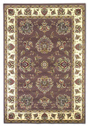 Rugs Runner Rugs - 2'2" x 7'11" Runner Polypropylene Plum/Ivory Area Rug HomeRoots