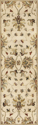 Rugs Runner Rugs - 2'3" x 7'6" Runner Wool Champagne Area Rug HomeRoots