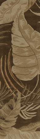 Rugs Runner Rugs - 2'3" x 8' Runner Wool Mocha Area Rug HomeRoots