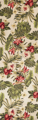 Rugs Runner Rugs 2'6" x 8' Runner Wool Ivory Area Rug 2796 HomeRoots