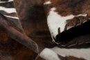 Rugs Runner Rugs - 2" x 6" Chocolate And Natural Runner Stitch Cowhide - Area Rug HomeRoots