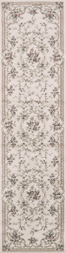 Rugs Runner Rugs - 2' x 7'7" Runner Polypropylene Ivory Area Rug HomeRoots