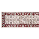 Rugs Runner Rugs - 2' x 7'7" Runner Polypropylene Ivory/Red Area Rug HomeRoots